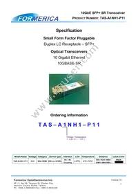 TAS-A1NH1-P11 Datasheet Cover