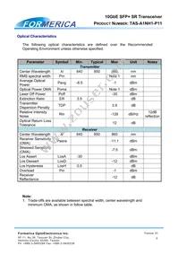 TAS-A1NH1-P11 Datasheet Page 8