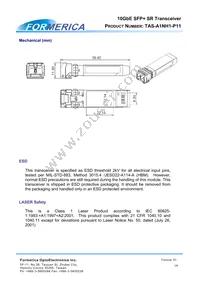 TAS-A1NH1-P11 Datasheet Page 14