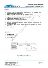 TAS-A1NL1-Q11 Datasheet Page 2