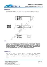 TAS-A1NL1-Q11 Datasheet Page 15