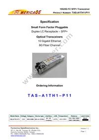 TAS-A1TH1-P11 Datasheet Cover