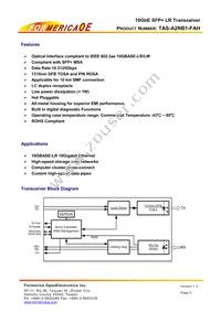 TAS-A2NB1-FAH Datasheet Page 2