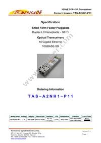 TAS-A2NH1-P11 Datasheet Cover
