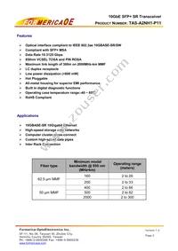 TAS-A2NH1-P11 Datasheet Page 2