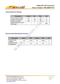 TAS-A2NH1-P11 Datasheet Page 7