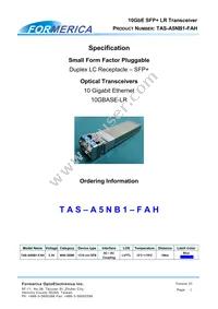 TAS-A5NB1-FAH Datasheet Cover