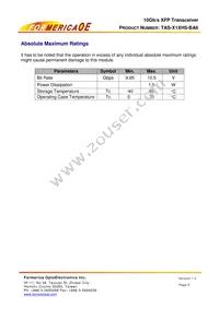 TAS-X1XH5-BA6 Datasheet Page 5