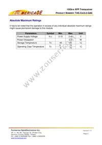 TAS-X5UL5-QA6 Datasheet Page 5