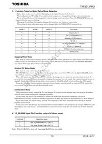 TB62212FNG Datasheet Page 13