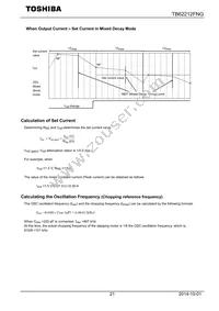 TB62212FNG Datasheet Page 21