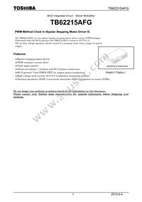 TB62215AFG Datasheet Cover