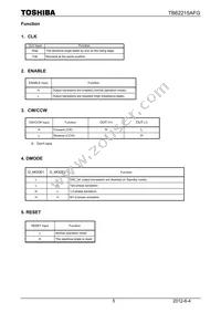 TB62215AFG Datasheet Page 5