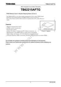 TB62215AFTG Datasheet Cover