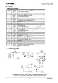 TB62218AFG Datasheet Page 5