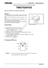 TB62752AFUG Datasheet Cover