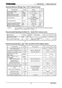 TB62752AFUG Datasheet Page 3