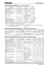 TB62752BFUG Datasheet Page 4