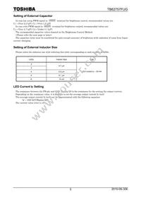 TB62757FUG Datasheet Page 5