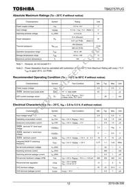 TB62757FUG Datasheet Page 12