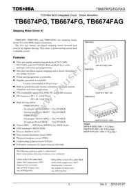 TB6674PG Datasheet Cover