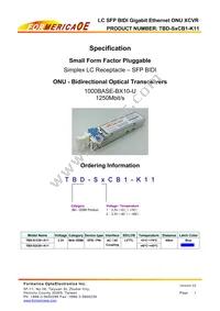 TBD-S2CB1-K11 Datasheet Cover