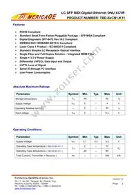 TBD-S2CB1-K11 Datasheet Page 2