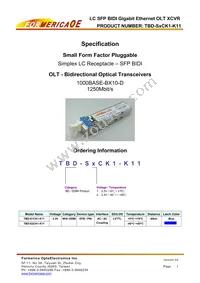 TBD-S2CK1-K11 Datasheet Cover