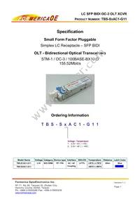 TBS-S2AC1-G11 Datasheet Cover