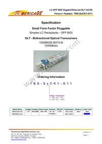 TBS-S2CK1-G11 Datasheet Cover