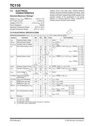 TC110503ECTTR Datasheet Page 2