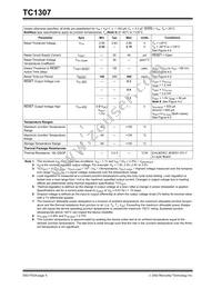 TC1307R-XYVQRTR Datasheet Page 4