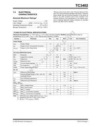 TC3402VQRTR Datasheet Page 3