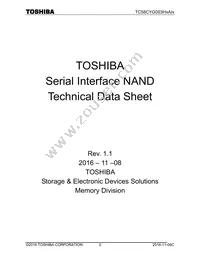 TC58CYG0S3HQAIE Datasheet Cover