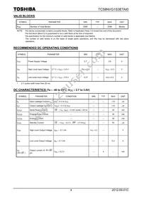 TC58NVG1S3ETAI0 Datasheet Page 4