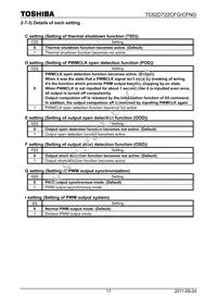 TC62D722FG Datasheet Page 17