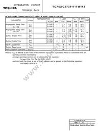 TC74AC373P(F) Datasheet Page 4