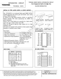 TC74AC573FW-ELP Datasheet Cover