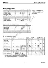 TC74ACT02P Datasheet Page 2