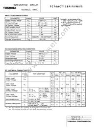 TC74ACT138P(F) Datasheet Page 3
