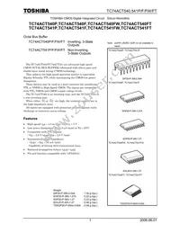 TC74ACT541PF Datasheet Cover