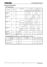 TC74HC00APF Datasheet Page 3