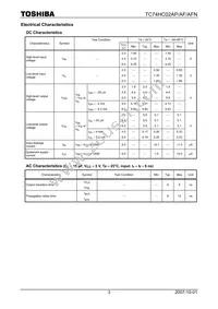 TC74HC02APF Datasheet Page 3