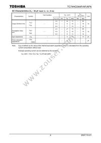 TC74HC04APF Datasheet Page 4