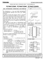 TC74HC123APNEWF Datasheet Cover