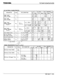 TC74HC123APNEWF Datasheet Page 6