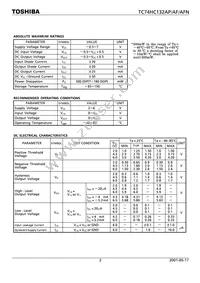 TC74HC132APF Datasheet Page 2