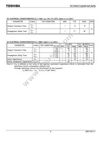 TC74HC132APF Datasheet Page 3