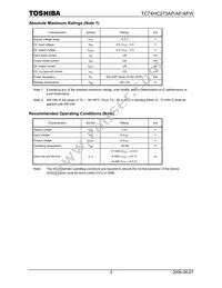 TC74HC273APF Datasheet Page 3