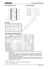 TC74LCX00FN(F Datasheet Page 2